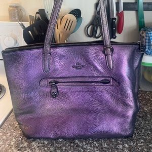 Coach “oil slick” handbag RARE!